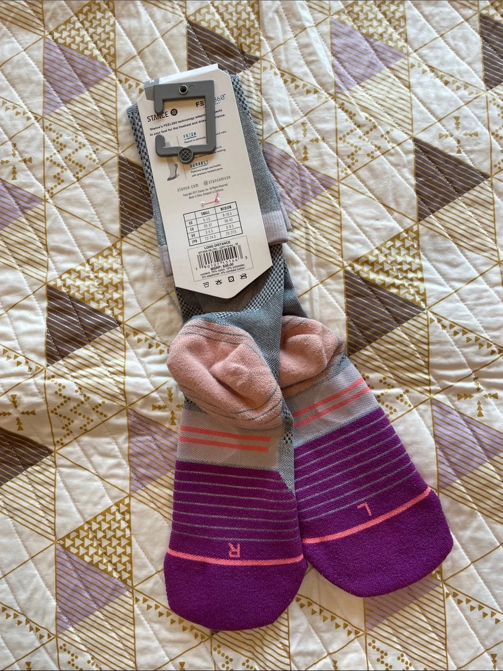 Stance Women’s Run Compression Socks - Size M 8-10.5